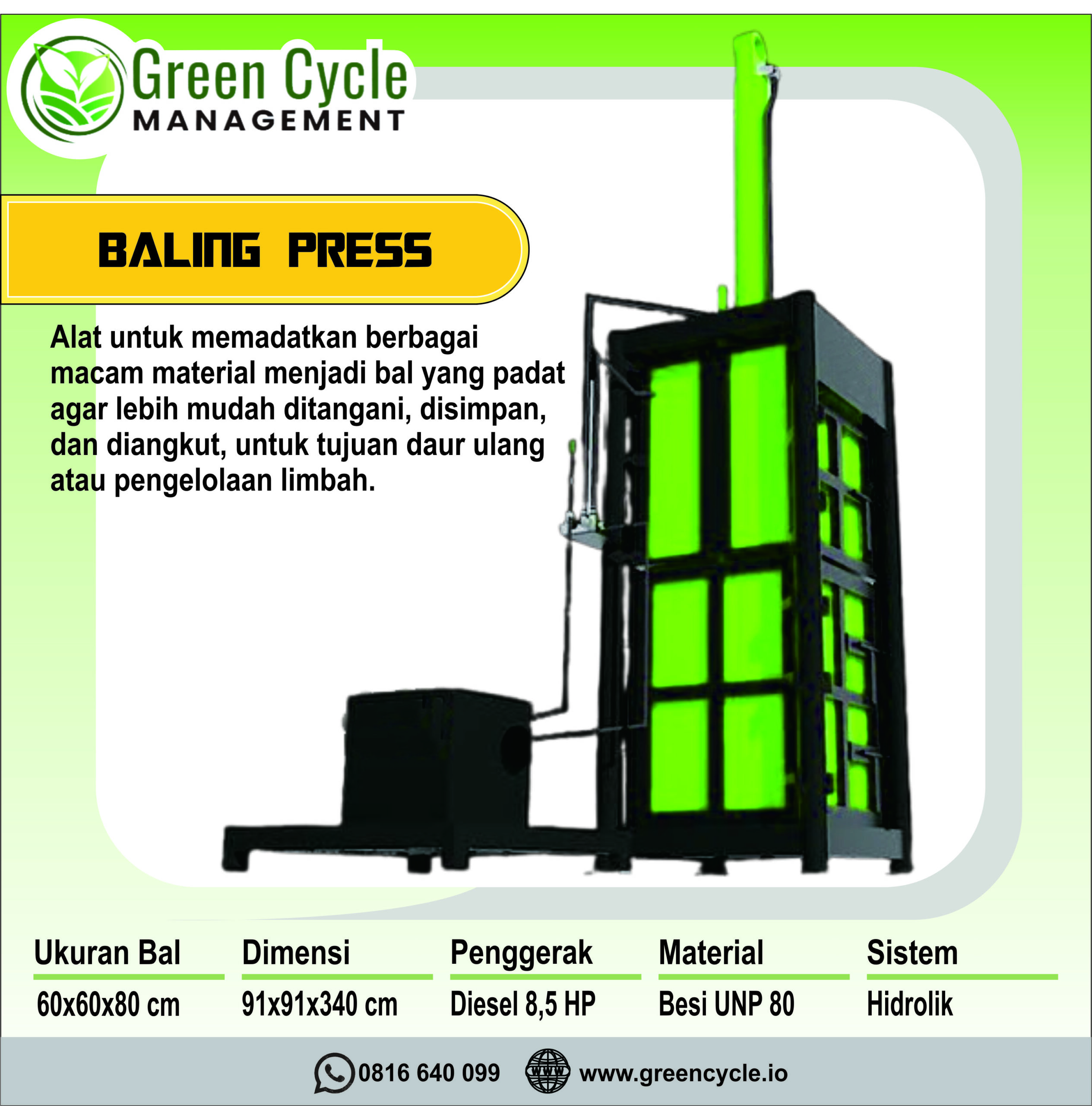 Mesin Baling Press