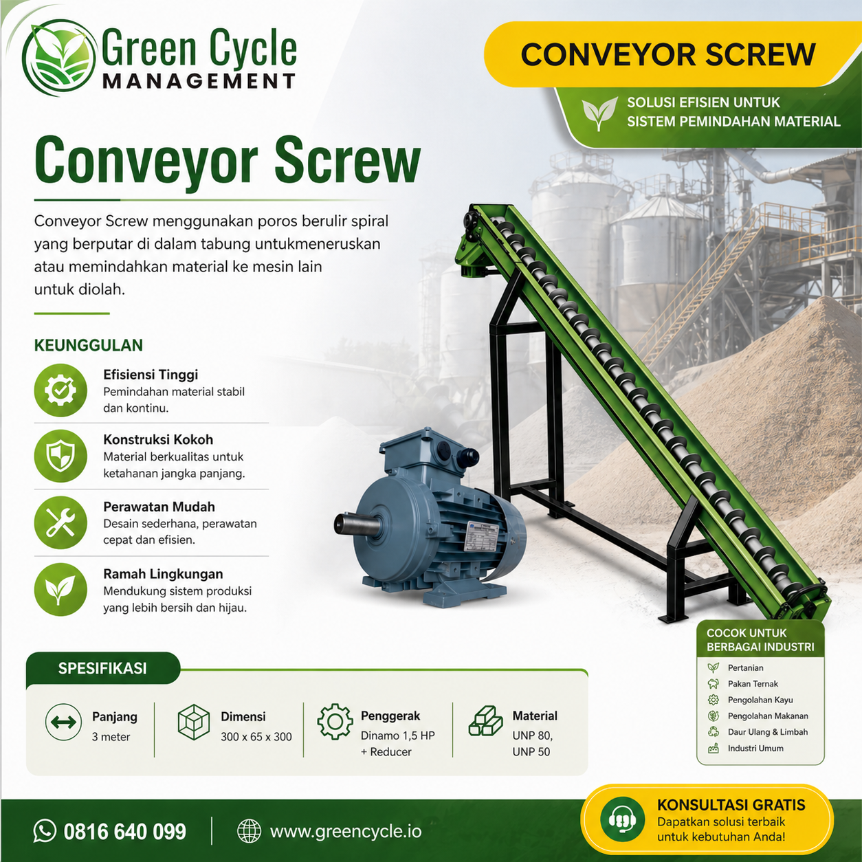 Conveyor Screw 3 meter