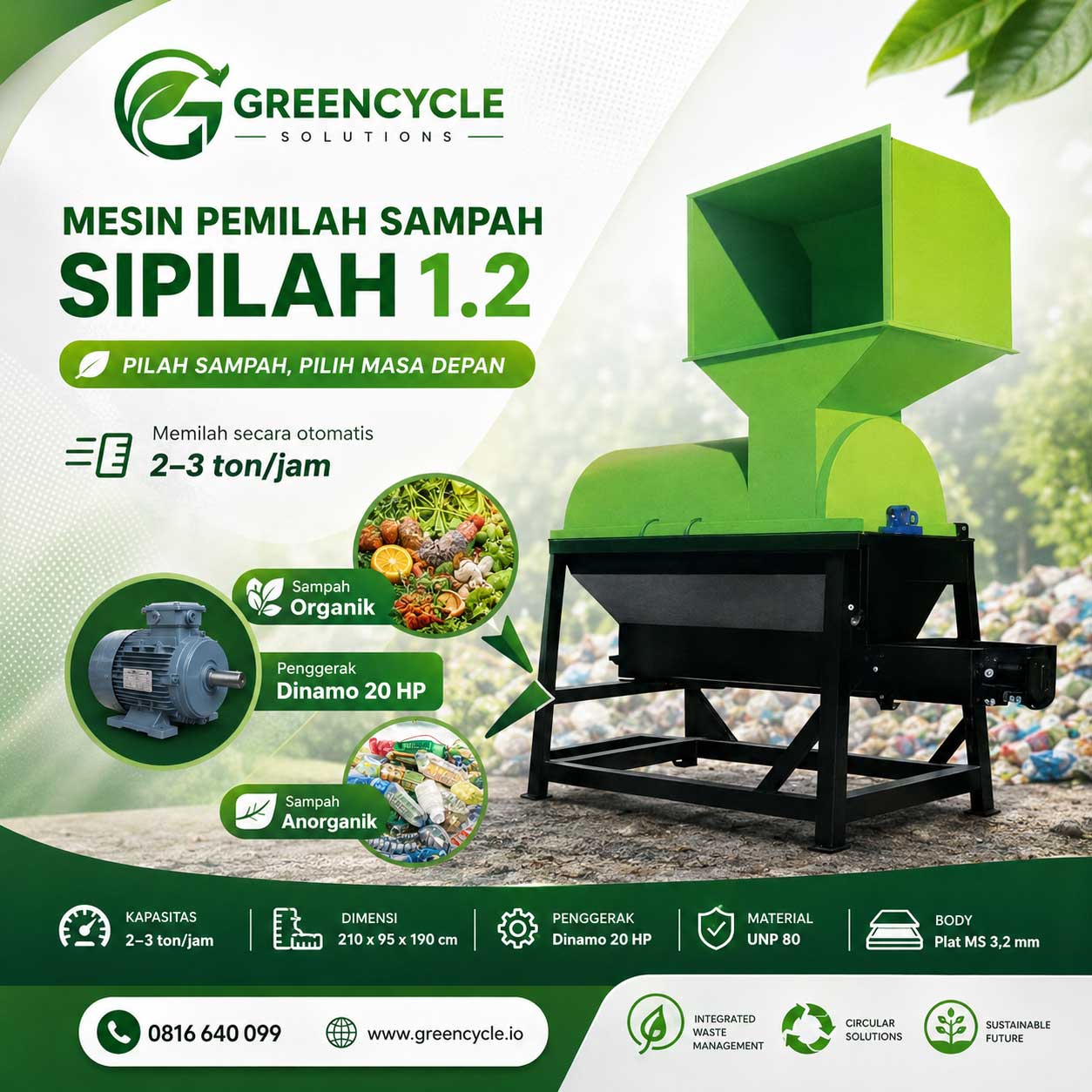 mesin-pemilah-sampah-sipilah-dinamo-20-HP