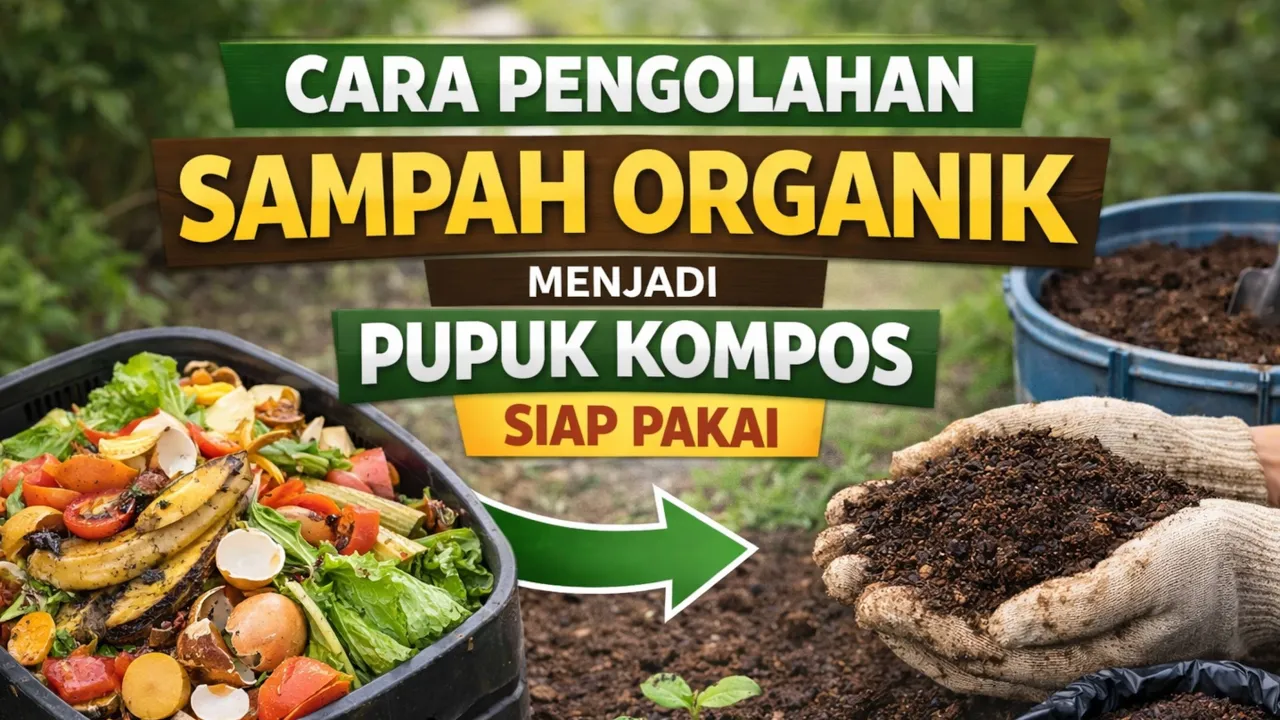 Cara Pengolahan Sampah Organik Menjadi Pupuk Organik Siap Pakai