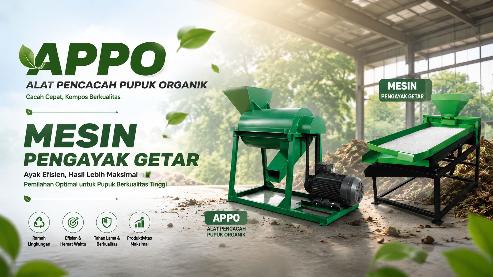 mesin pengolah sampah organik